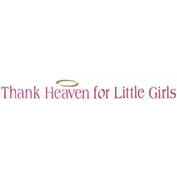 Thank Heaven for Little Girls Wall Stencil