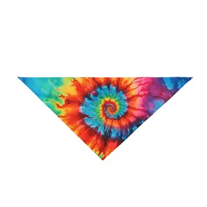 Tie Dyed Bandana Collar for Dogs - Soft and Comfortable Design for Pets