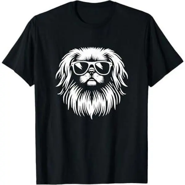 Cute Pekingese Sunglasses Dog Graphic Design T-Shirt