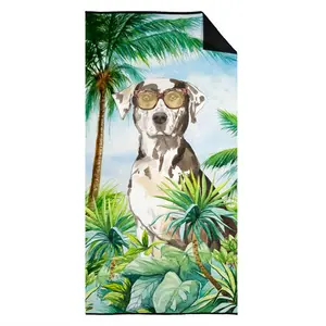Carolines Treasures  30 x 60 in. Catahoula Leopard Dog Premium Beach Towel