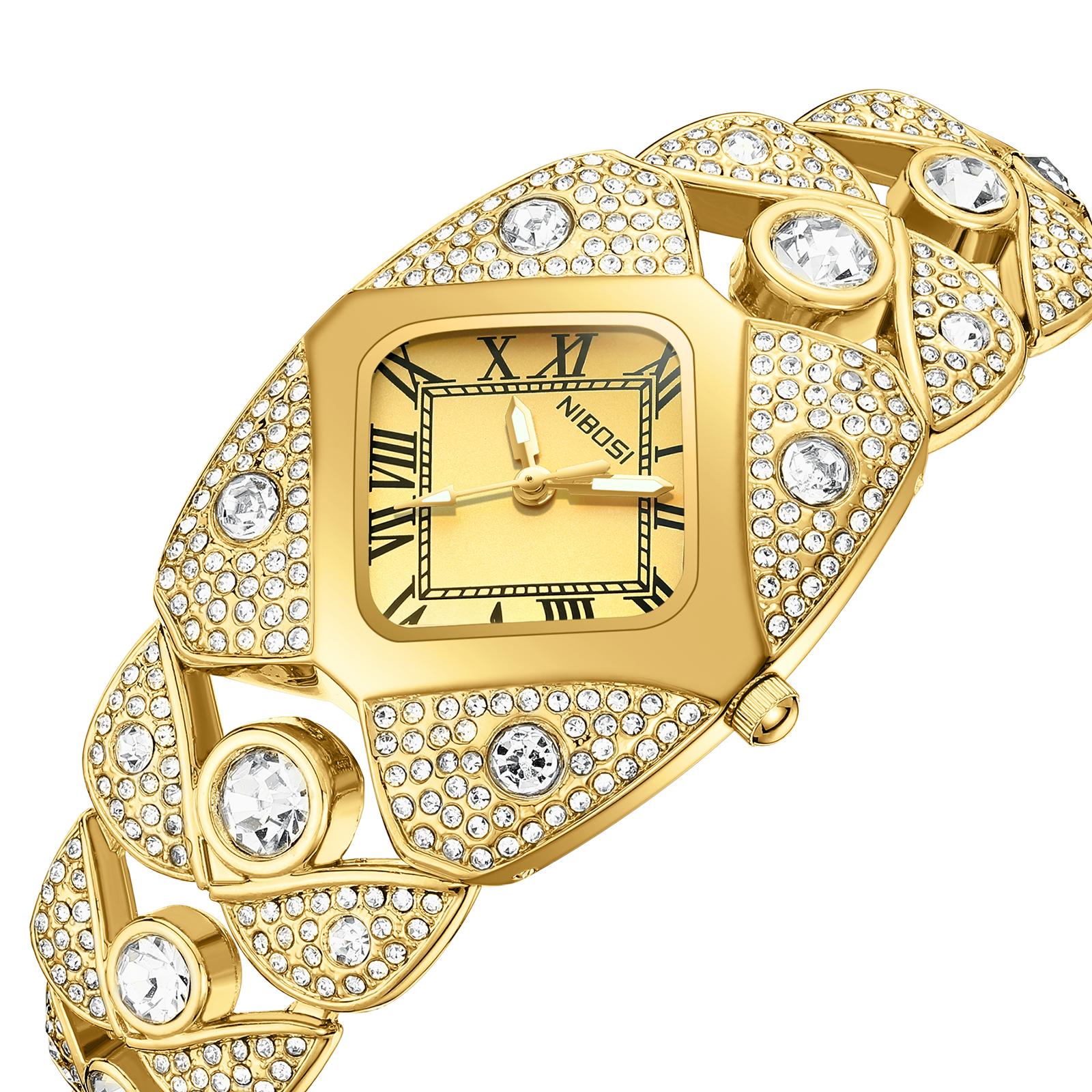 NIBOSI 2712  Women's Watches: Quartz Watches, Stainless Steel Quartz Watches, Water-Resistant Quartz Watches, Minimalist Luxury Quartz Watches  Women's Quartz Watches