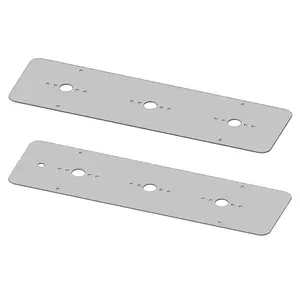Stainless Steel Sleeper Light Plate with 3 Watermelon Light Holes for Peterbilt