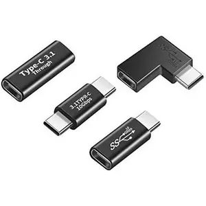 USB C Adapter (4 pcs), Support USB C Full Function, Support 10GBbps Rate, Audio and Video,   Adapter...