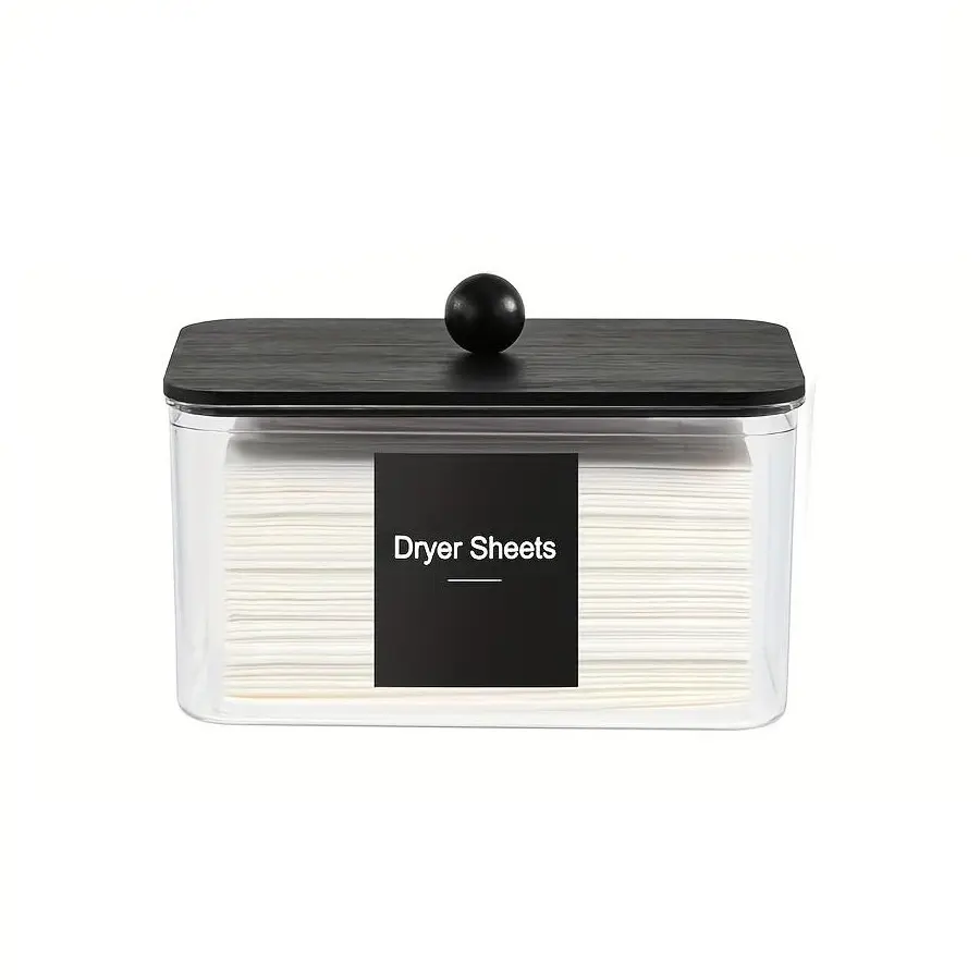 Transparent Bathroom Storage Box with Lid Label Acrylic Fabric Softener Dispenser, Laundry Room Organization Decorative Container, Clear Storage Box, Laundry Room Organiser, Plastic Storage Boxes, Clear Storage Bin, Box Organizer