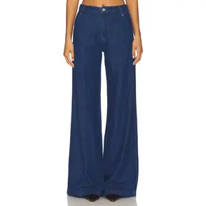 Amanda Uprichard Thalia Pants in True Blue Wash