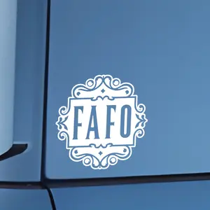F Around and Find Out FAFO Vinyl Decal for Cars, Trucks and More!