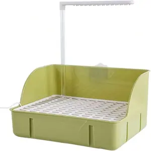 Bird Bath Cage, Automatic Bird Bathtub, Splash Guard Cockatiel Cage Fountain, Parrot Shower Budgie With Perch And Splash Guard (Green)