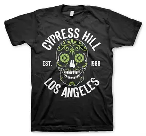 Cypress Hill Est 1988 Los Angeles Sugar Skull T-Shirt, Vintage Graphic Unisex Cotton Shirt, Gift For Fan