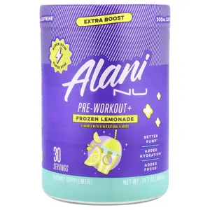 Alani Nu Pre-Workout+, Frozen Lemonade, 13.7 oz (388 g)
