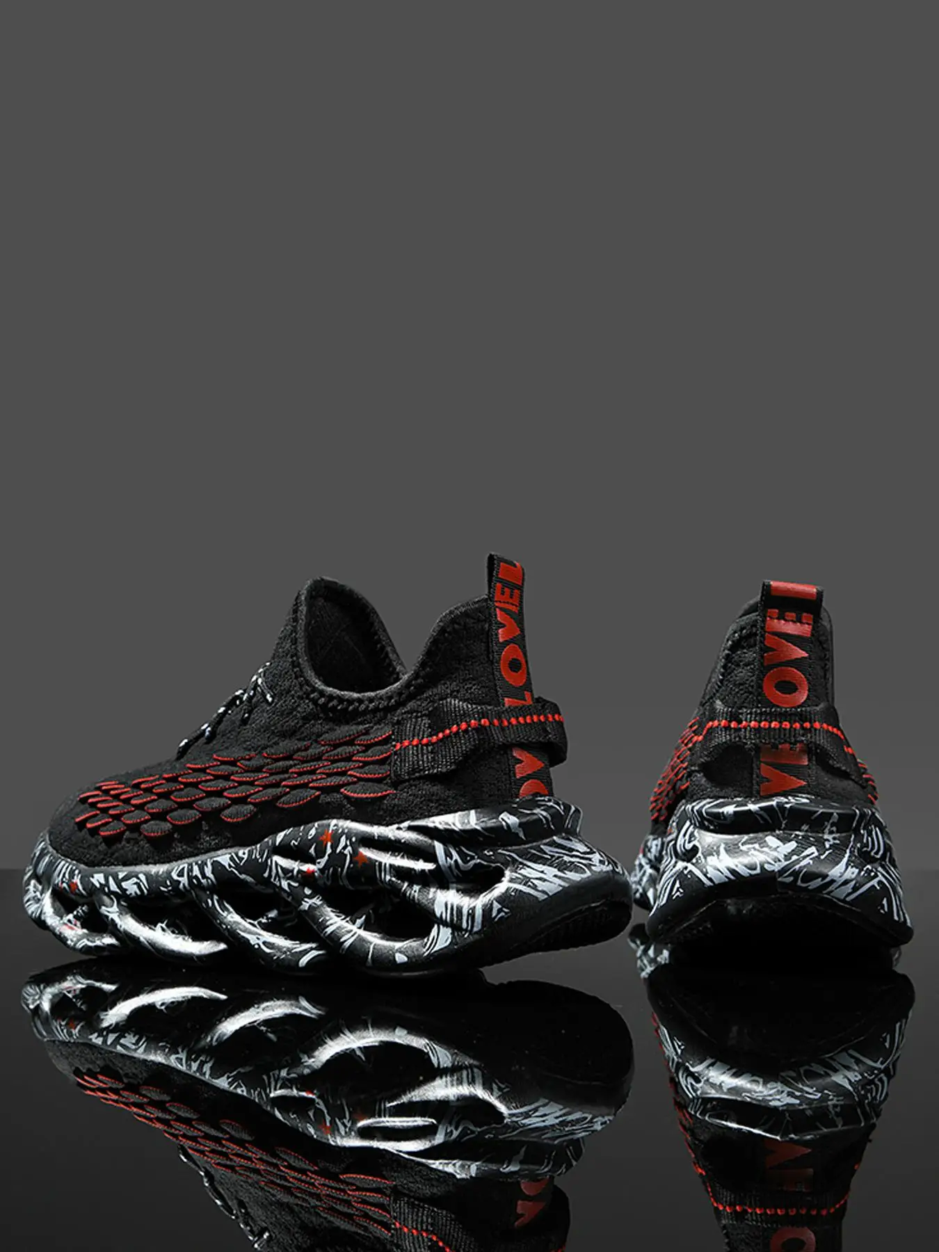 Men's Minimalist Sporty Hollow Out Design Insoles Low Top Mesh Sneakers, Casual Sporty Running Shoes For Daily Wear