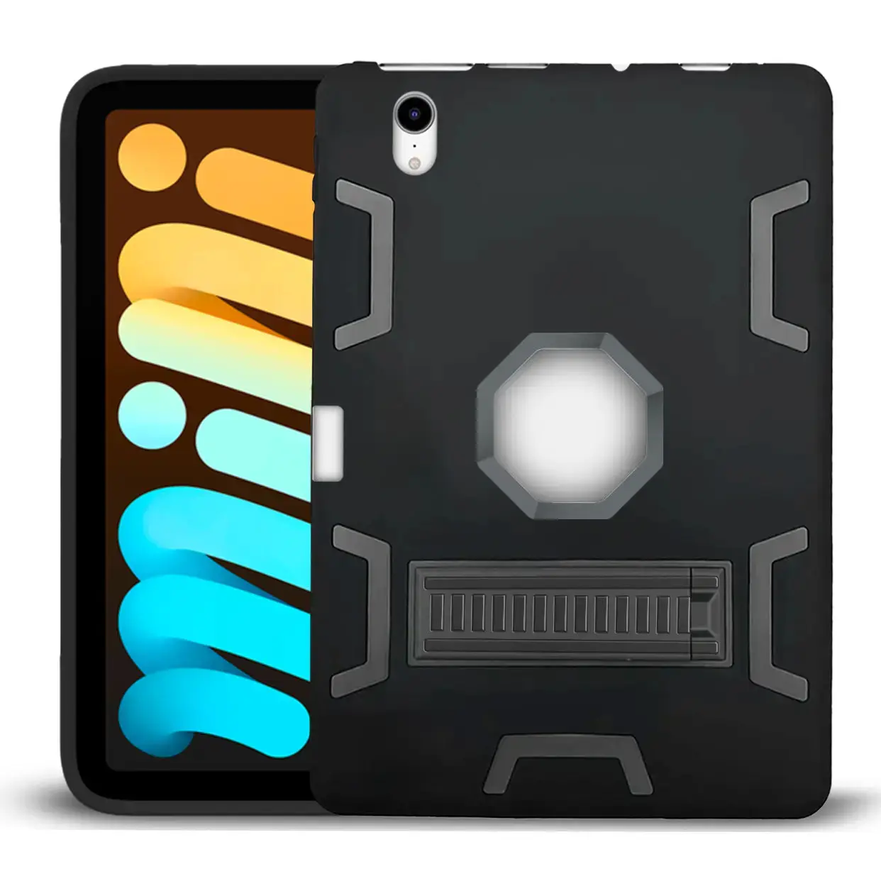 Entronix Case Compatible with iPad Mini 8.3" (6th Gen, 2021) - Triple-Layer Heavy Duty Protection