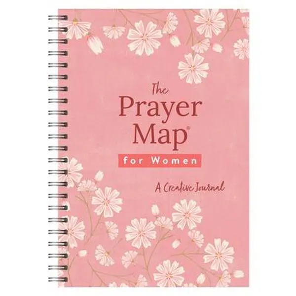 The Prayer Map(r) for Women [Cherry Wildflowers] Aesthetic Notebook - Creative Journal Compiled by Barbour Staff, Spiral Bound (Comb or Coil)