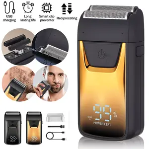 Rechargeable Electric Foil Shaver, Rechargeable Shaver Machine, Cordless Hair Trimmer, Beard Trimmer, Professional Hair Clipper for Men, Great for Gift