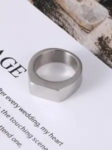 Stainless Steel Ring, Stackable Rings, Fashion Accessories for Both Men & Women for Party, Daily Clothing Decor, Trendy All-match & Exquisite Jewelry for Birthday Gift