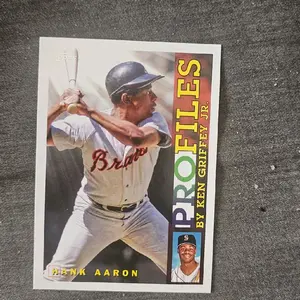 Topps Hank Aaron Profiles Series 1 2026 by Ken Griffey Jr Base Card Baseball Collectible