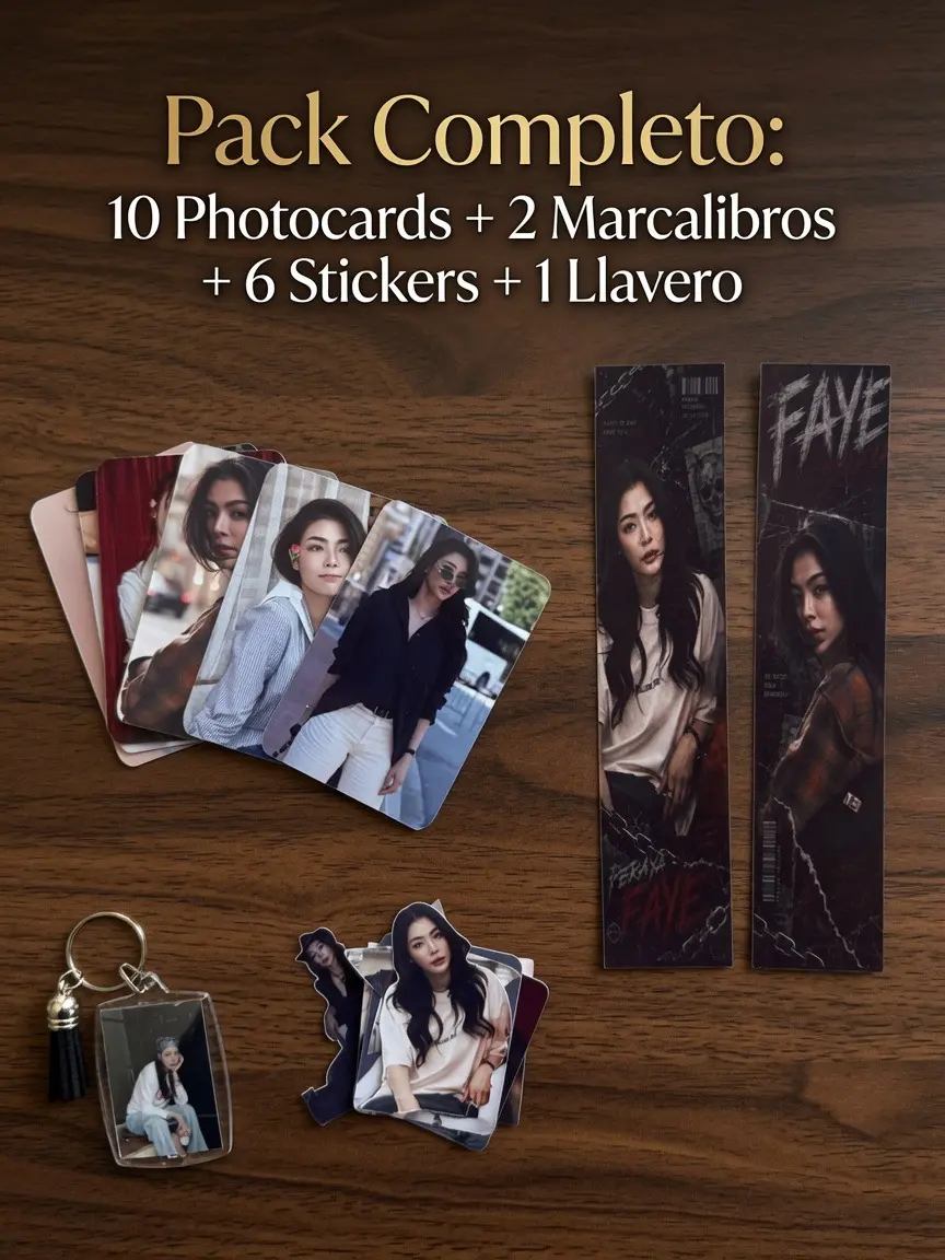 Faye Arte GLBundle - Includes Photocards, Bookmarks, Stickers, and Keychain