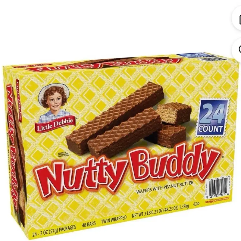 Little Debbie Nutty Buddy Bars, 2 oz., 24 pk Little Debbie Nutty Buddy Bars, 2 oz., 24 pk