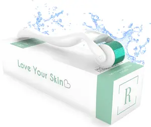 Microneedle Derma Roller | 540 Titanium Micro Needles 0.25mm | Face & Beard Roller | Includes Storage Case