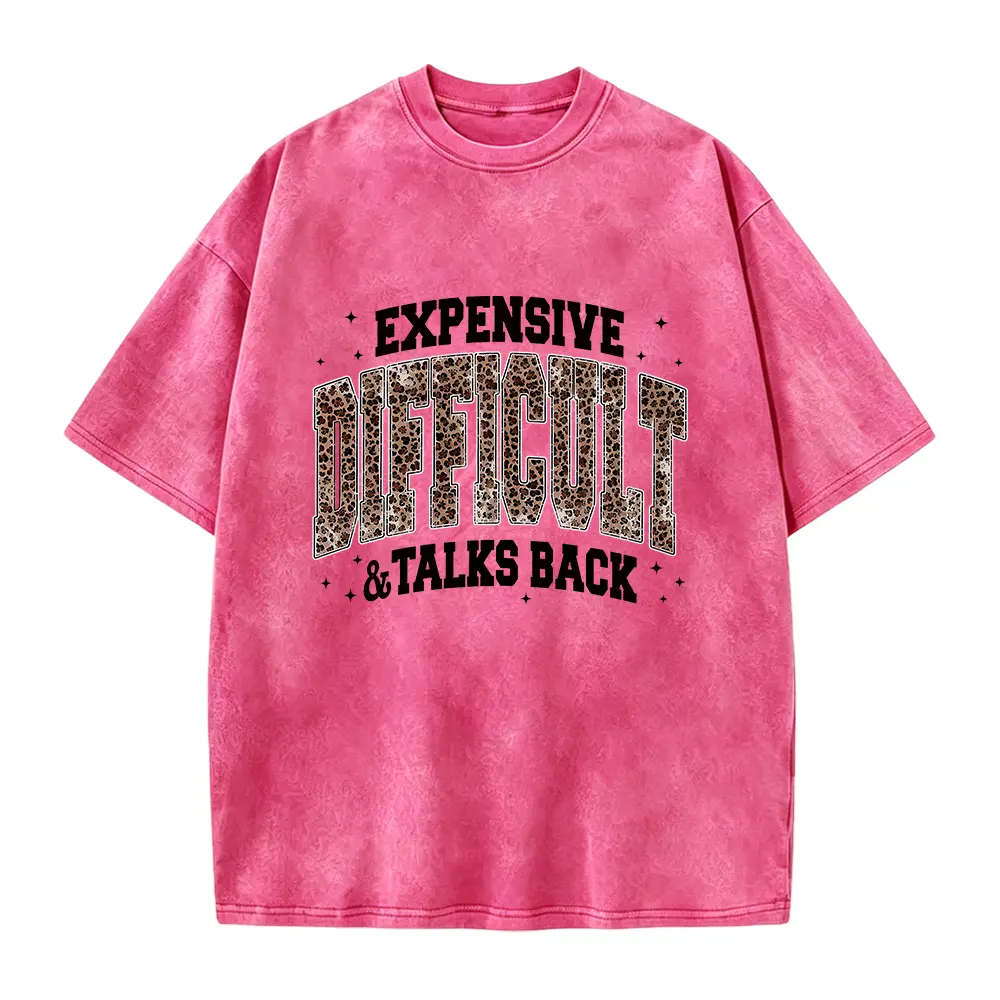 Expensive Difficult & Talks Back Leopard Print Shirt, Expensive And Difficult Shirt, Funny Mom T-shirt, Gift From Husband