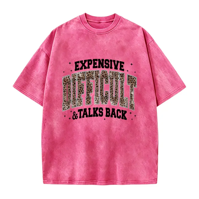 Expensive Difficult & Talks Back Leopard Print Shirt, Expensive And Difficult Shirt, Funny Mom T-shirt, Gift From Husband