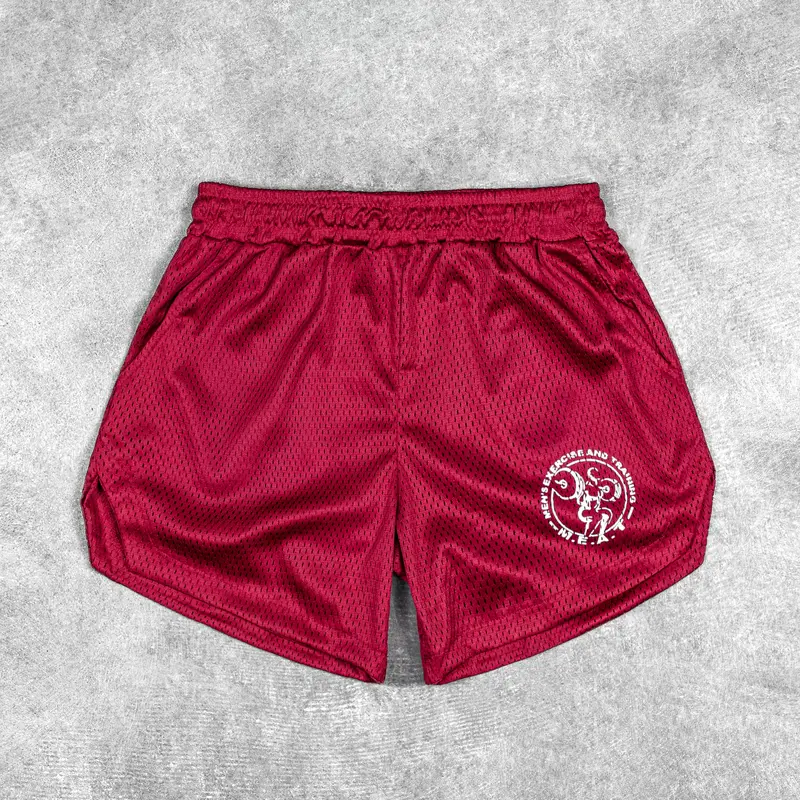 LIFTING SHORTS – MESH / RED