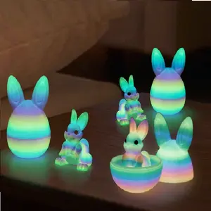 3D Printed Easter Egg for Kids, Colorful Easter Basket Stuffer, Cute Desk Decor, Decorative Easter Egg for Home