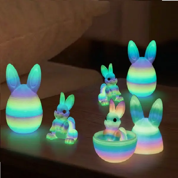 3D Printed Easter Egg for Kids, Colorful Easter Basket Stuffer, Cute Desk Decor, Decorative Easter Egg for Home#MothersDayGift #GiftsForHer