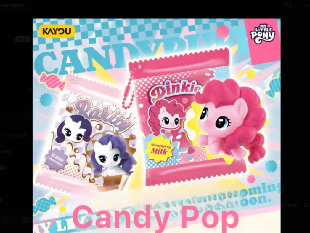 KAYOU My Little Pony "Candy Puff"  Charm Blindbox, Kawaii Charms, Stylish Playful Charm