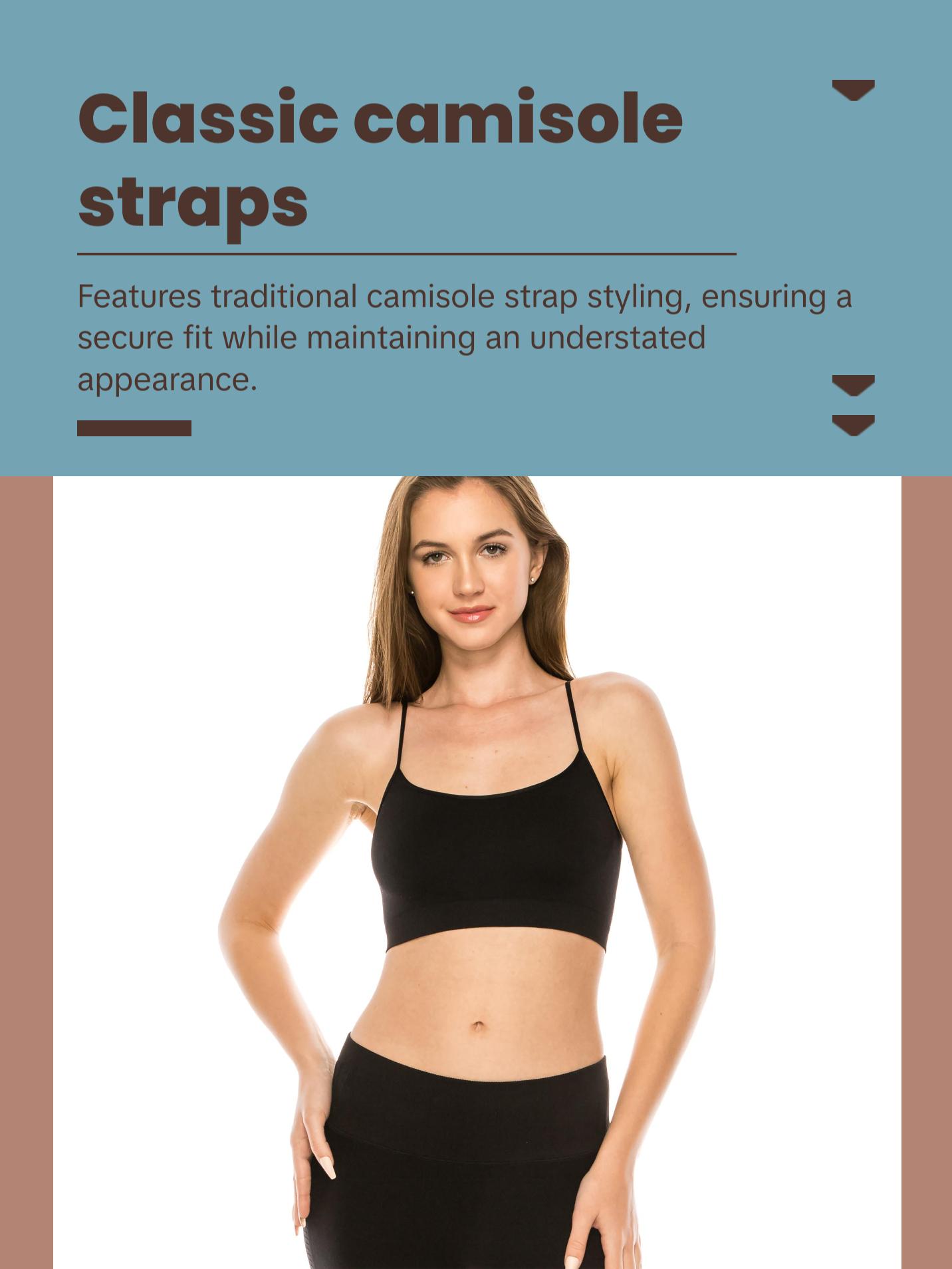 KURVE BUTTER SOFT BASIC STRAP CAMI BRALETTE