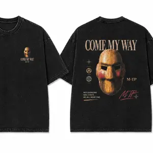 [55% Sale] +[Free Ship] M-TP Come My Way Wash Shirt- Heavyweight Oversized Streetwear Graphic Tee