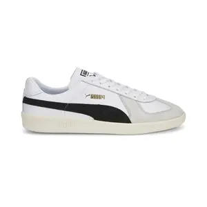 PUMA Mens Army Trainer Lace Up Sneakers Shoes Casual - White
