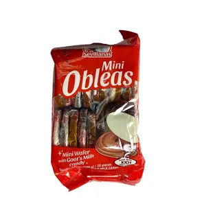 LAS SEVILLANAS MINI OBLEAS  - MINI WAFER WITH GOAT'S MILK CANDY - 20 PCS - MADE IN MEXICO