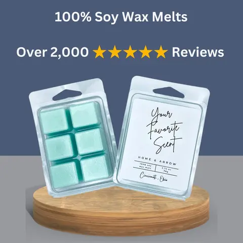 100% Soy Wax Melts - Handmade, Long-Lasting, Strongly-Scented, Smokeless Fragrance Wax Melts, Gift Option, Summer & Fresh Scents, Women-Owned Cincinnati-Based Small Business Home Decor Candle Accessory