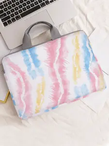 Colorful Pattern Printed Notebook Bag, Soft Laptop Sleeve for All Seasons, Ideal for Laptops and Tablets, Casual Style Zipper Storage