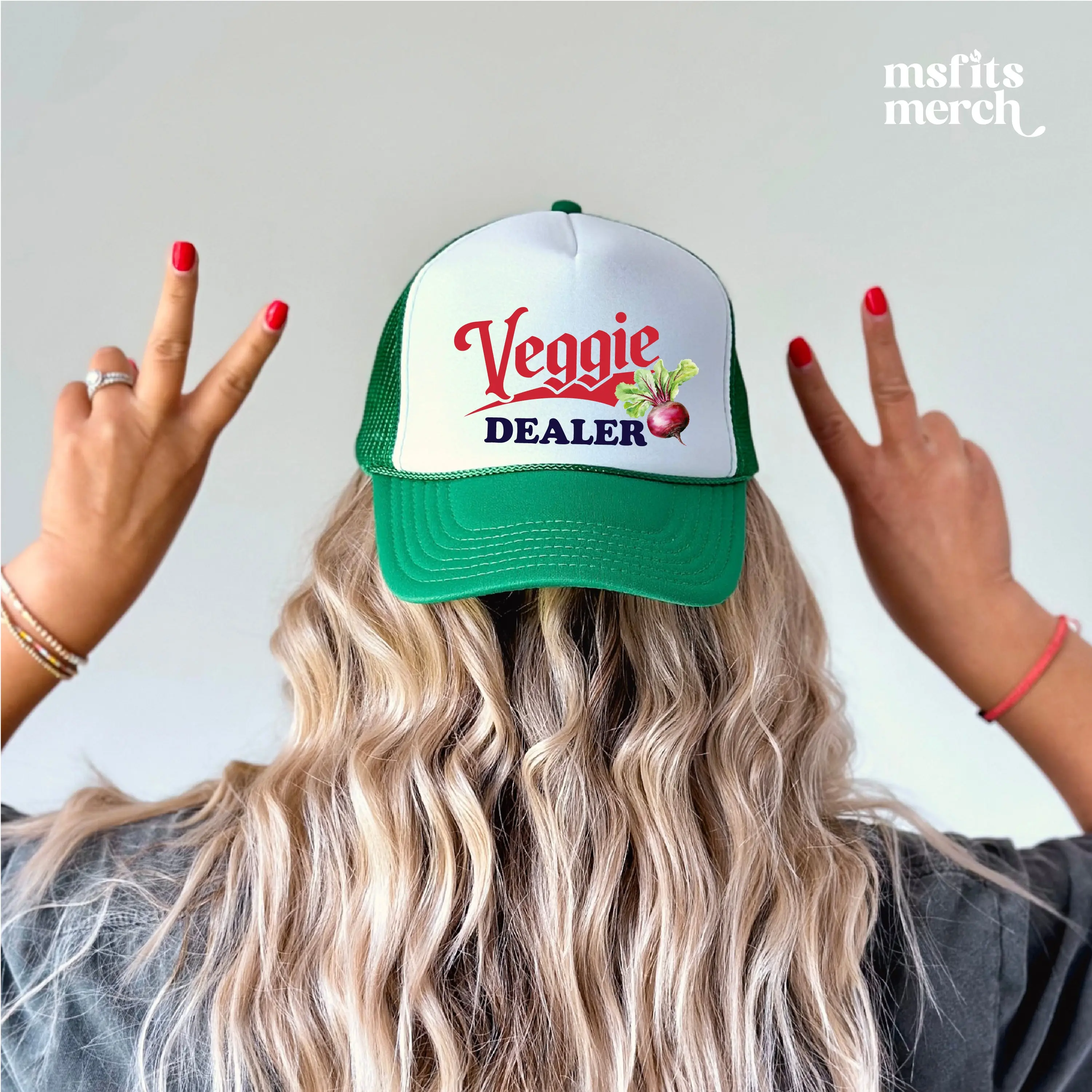 Veggie Dealer Trucker Hat Gardening Gift Vegetable Dealer Beet Garden Humorous Farmers Market Trucker Hat Local Farmer Trucker Hat Gift