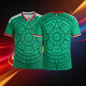 2026 Mexico Home And Away Short And Long Sleeve Soccer Jersey Fans Version Breathable