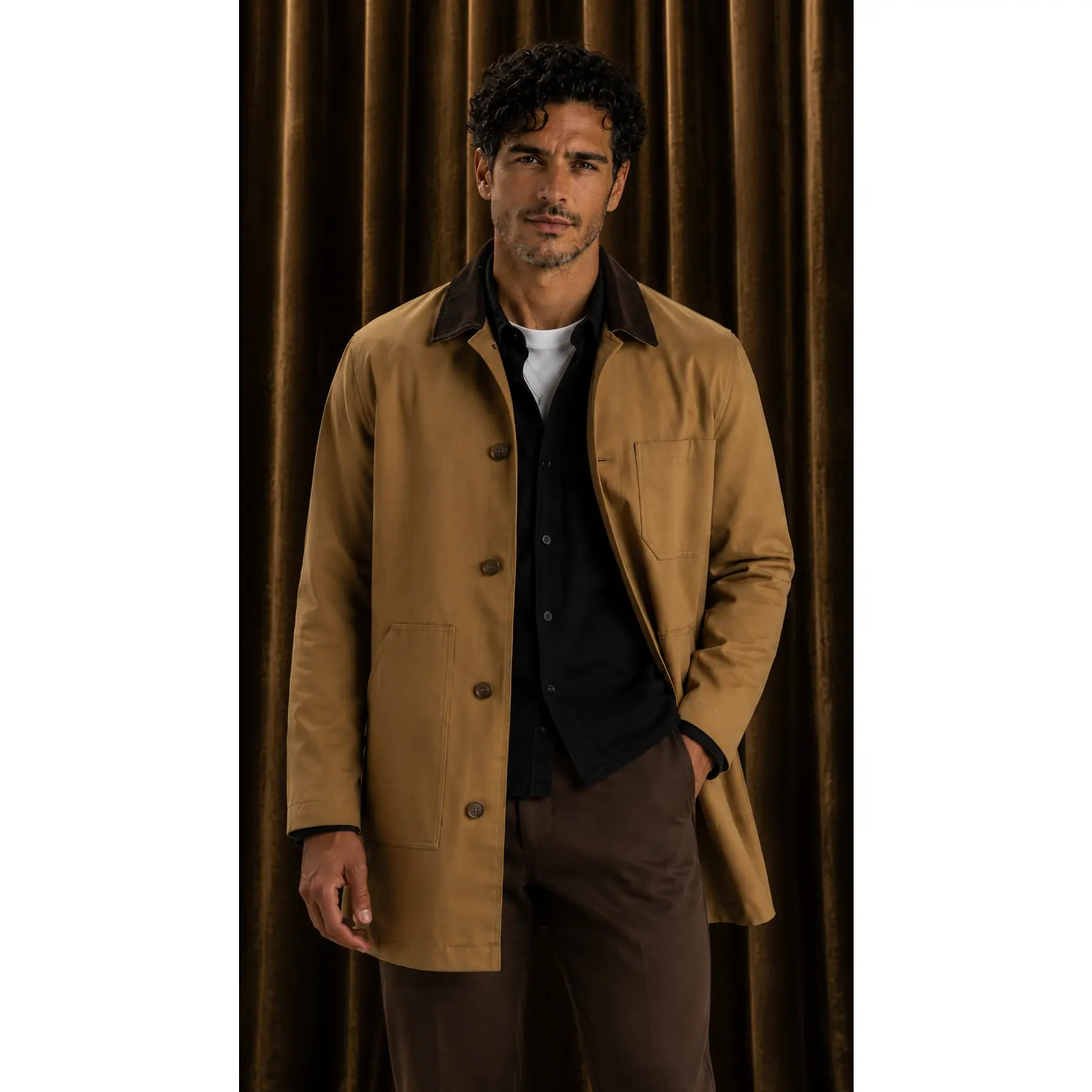Longline Chore Coat Workwear Jacket