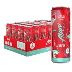 Alani Nu Energy Drink - Cherry Slush - 12oz Cans (12 Pack)