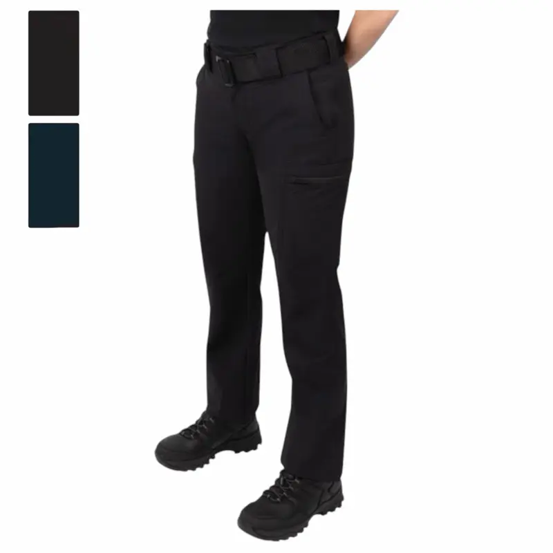 Rothco Women's Edge Pant - Black, Dark Navy, Tactical Stretch Pants With. four-way stretch fabric DWR Coating & 12 Pockets for Daily Wear & Frontline Workers - Womenswear Uniform Cargo Pants