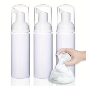 Portable Foam Dispenser Bottle, 1/3 Counts Clear Foam Pump Bottle, Travel Foam Dispenser Bottle, Makeup Tool for Travel, Outing, Daily Use