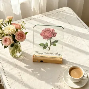 Best Gift for Mom Rose Glass Hammer Painting, Mother's Day Present, Unique Art Decor, Perfect Birthday & Holiday Surprise