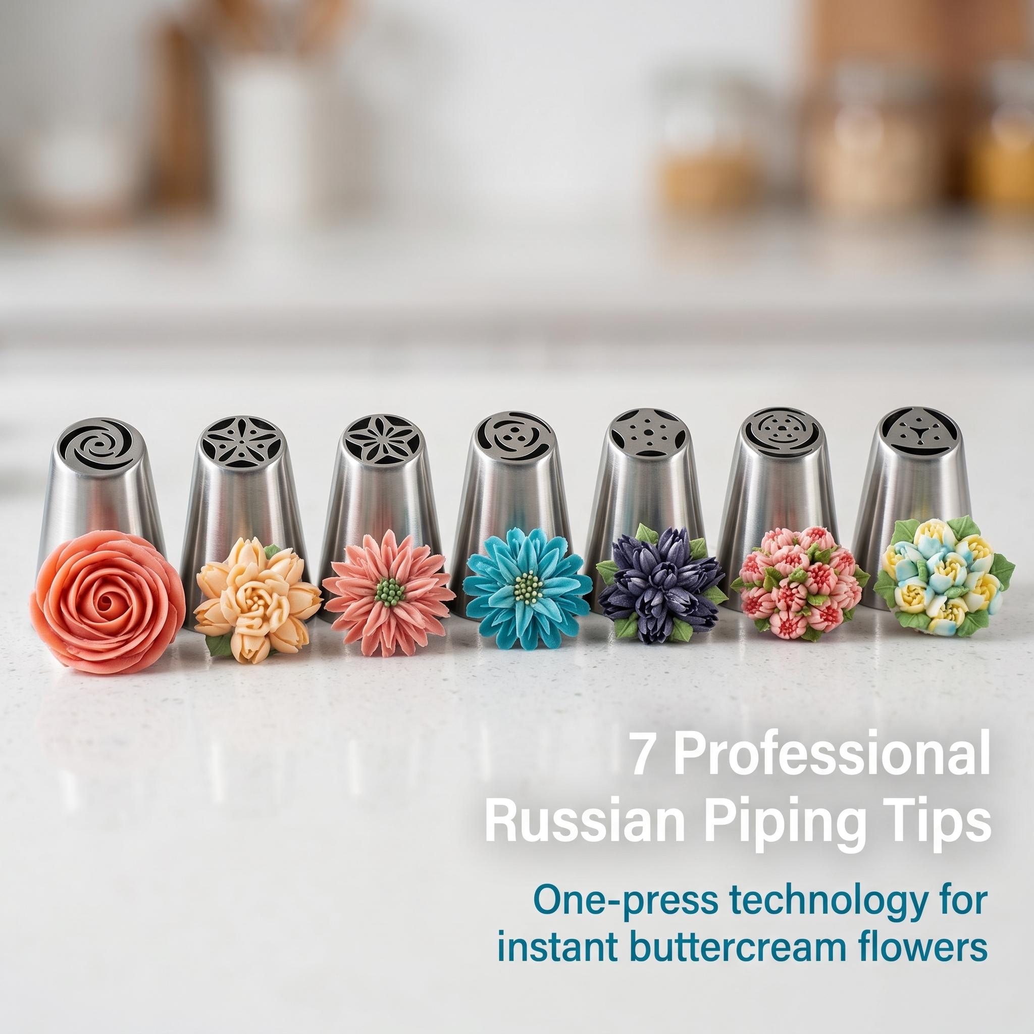 17 Pcs Cake Decorating Supplies Kit with Stainless Steel Icing Tips, Reusable Silicone Piping Bags, Scrapers & Couplers - Baking Tools for Cakes, Cupcakes & Cookies