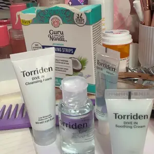 [Torriden Official] DIVE IN Trial Kit | Starter Set for Daily Hydration with Hyaluronic Acid - 4 Step Regimen with Foam Cleanser, Facial Toner, Serum, and Cream