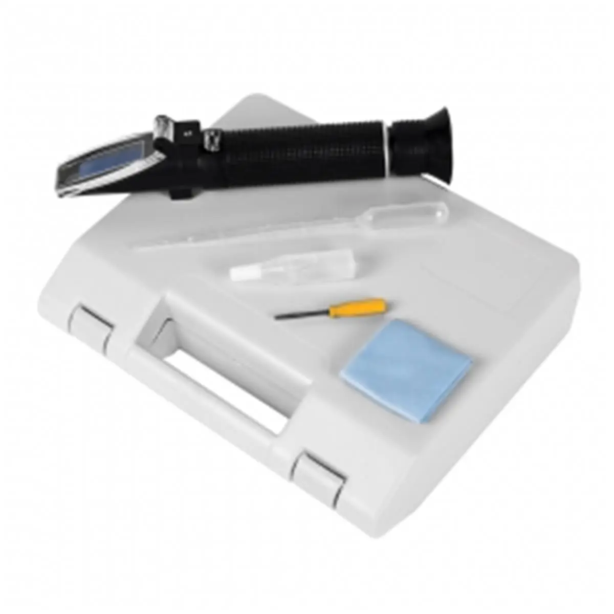 Battery Coolant Refractometer for Field Use, 0.19 lbs Lightweight Tool, 3 Scales, 6.5 x 1.5 x 1.5 in Size, Bright Scale Measuring Instrument