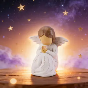 SICANDAENHK Premium angel statue keepsake you can’t miss!Exquisite praying angel figurines as thoughtful baptism gifts, first communion favors for girls, sacred confirmation gifts for teenage ladies, beautiful religious home deco