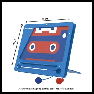 BonBonPaw Retro Cassette Cat Scratch Board 45cm x 37cm Eco-Friendly Materials for Natural Scratching & Pet Comfort