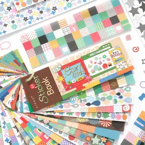 Loose-Leaf Color Swatch Sticker Book (3000+ Stickers, 30 Sheets) for DIY Scrapbooking, Journaling, Decorative Notes