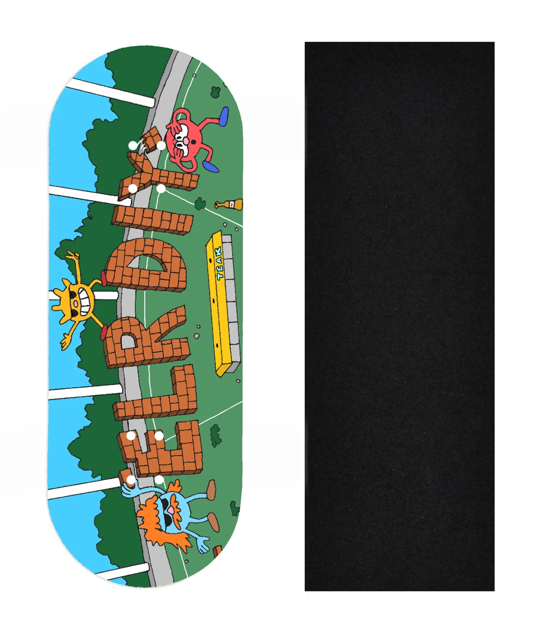 East Little Rock DIY Support Deck - Popsicle Shape - Limited Edition Graphic Fingerboard Deck