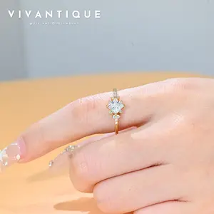 [Sold Out Soon]VIVANTIQUE Engagement Wedding Rapunzel Promise Ring For Women