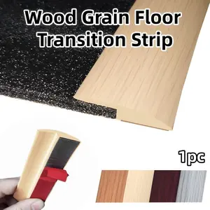 3Cmx1Meters Wood Grain Floor Transition Strip, Floor Edges Trim, Self-Adhesive PVC Floor Transition Strip, Peel & Stick Carpet, Laminate & Floor Edging, PVC Threshold Transitions Perfect for Laminate And Vinyl Floor Covering